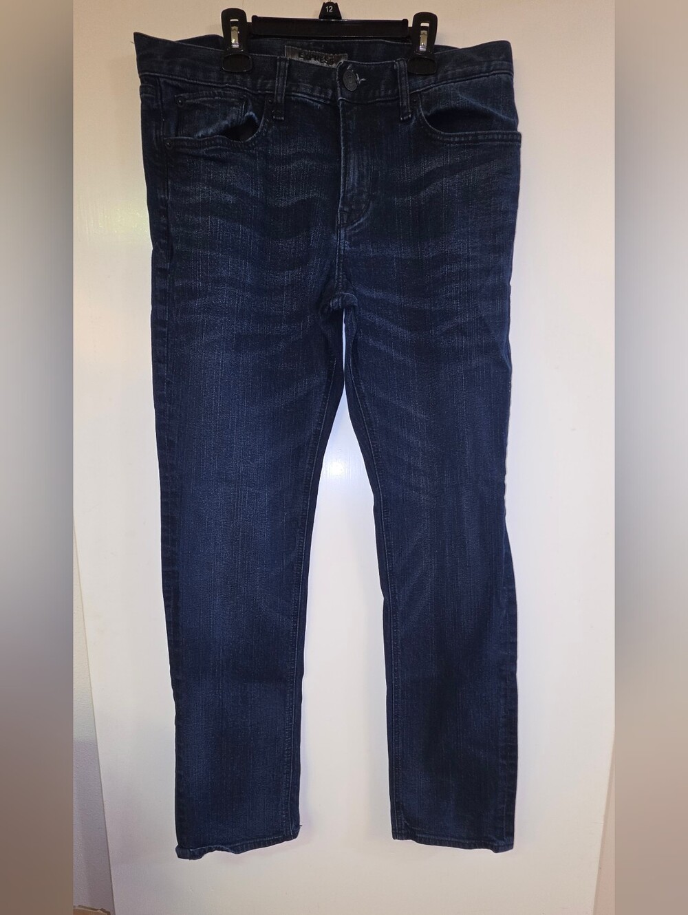 Men's Dark Blue Stretch Jeans - Slim Skinny Fit
